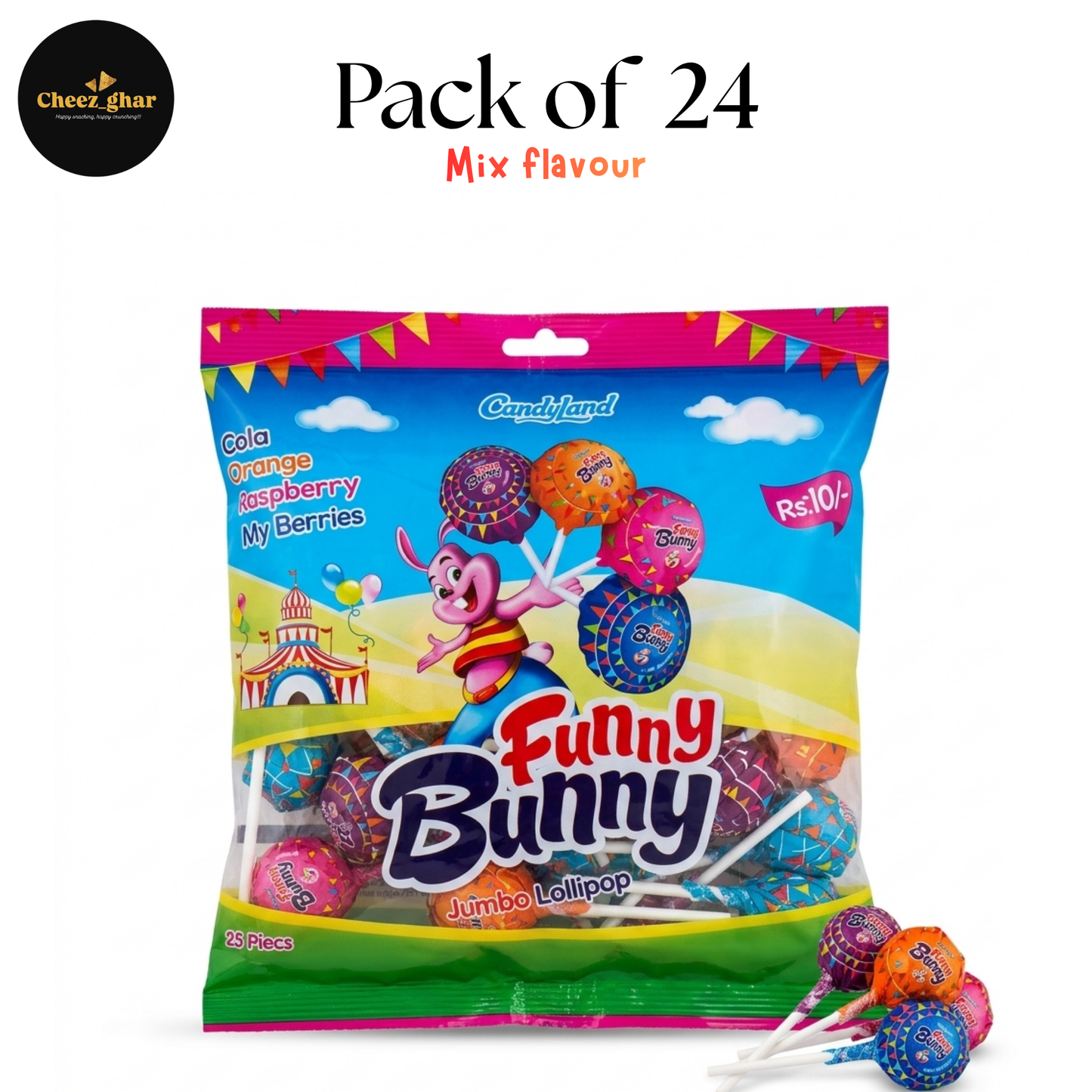 Funny Bunny Lollipops – Fruity Pops