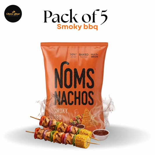 Noms Nachos Smoky BBQ Multi-Grain Chips – Pack of 5