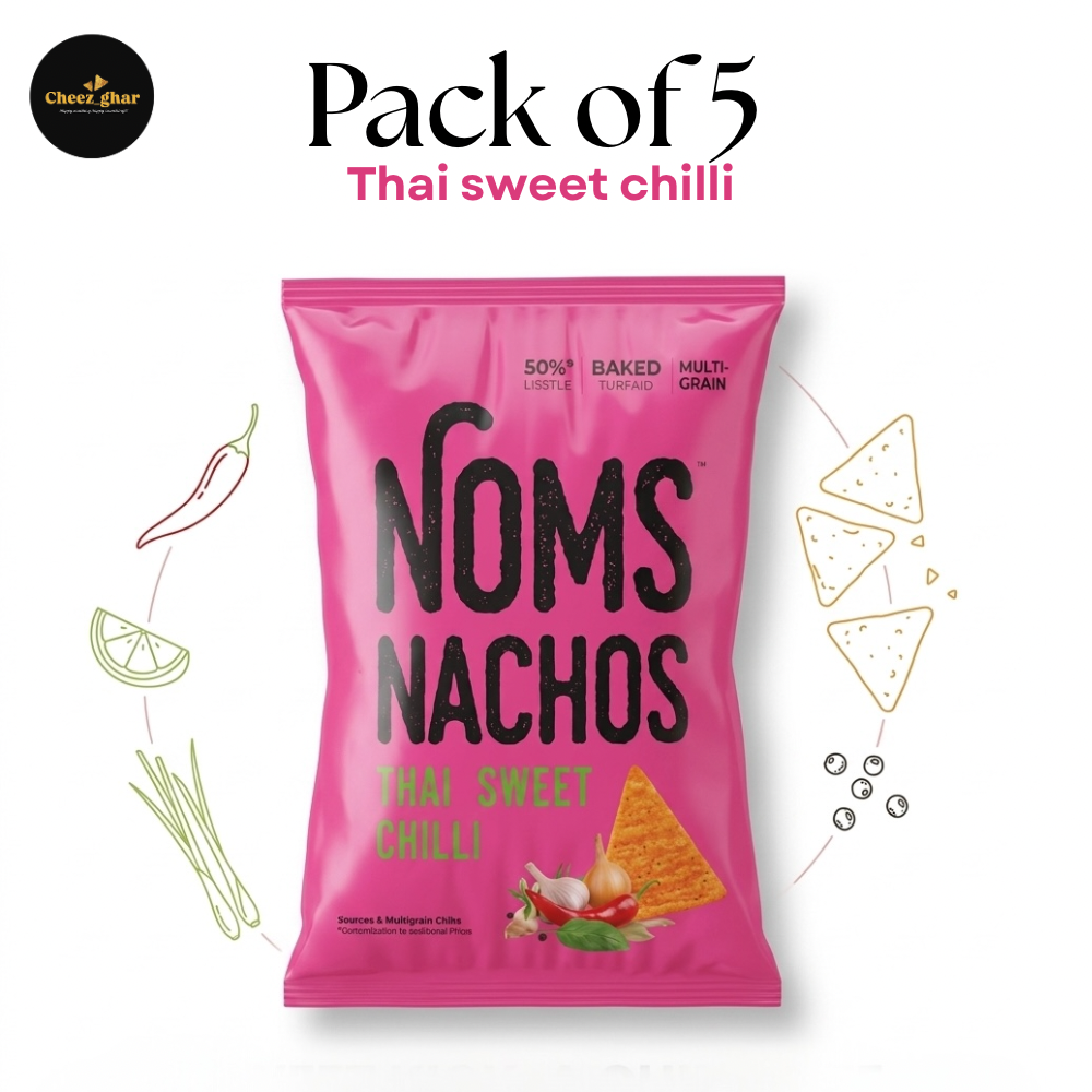 Noms Nachos Thai Sweet Chilli Multi-Grain Chips – Pack of 5